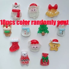 오브제100pcs 솔리드 컬러 수지 동물 블라인드 가방 홈 데스크탑 빛나는 액세서리 모델 장식 정원 박스 선, 02 10Pcs