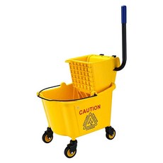 대걸레탈수기 이동식 밀대 청소통 마포걸레 건물 36L, I. 백운 싱글 프레스 헤드