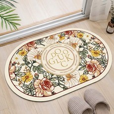 디아픽 규조토 발매트 주방 욕실 매트, 1개, 로즈