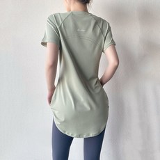 투니스 여성 베이직 루즈핏 에어 미디 반소매 스포츠 요가복