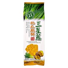鑫富皇 三星蔥地瓜脆餅 90g 宜蘭特產, 1個, 【一包】三星蔥地瓜脆餅90g