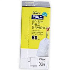 분리 배출 봉투 80L 넉넉한 대형 재활용 다용도 분리수거 봉투 친환경 가정용 캠핑용 차량용