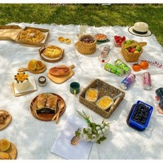 ins風戶外野營地墊野餐墊波西米亞露營毯子海邊沙灘布桌布, 90*90cm