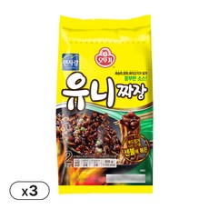 오뚜기 면사랑 유니짜장, 610g, 3개