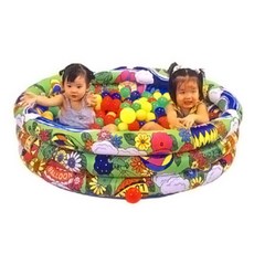 充氣兩用游泳池遊戲池 附贈百顆安全球, 1個