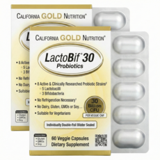 캘리포니아 골드 뉴트리션 락토비프 300억 60정, 비건, 성인남녀공용, 알약/캡슐, 2개