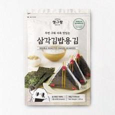 생그랑 무조미 구운 삼각김밥김 40매입 + 캐릭터스티커, 1개, 48g