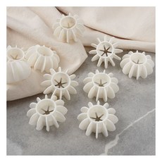미니 톱니모양 세탁볼 10P 세탁기용볼 빨래공 세탁공, 화이트