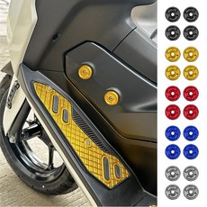 NMAX125 25 26 돌고래 사이드 카울 볼트 튜닝 드레스업, 레드