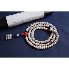 Tibukkyo德榕藏品 星月菩提 8x6mm桶珠 A品 海南元寶籽 正月乾磨 108顆 硃砂盤龍 青花瓷陶瓷迎玉市代理, 1個