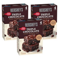 Betty Crocker 베티크로커 허쉬 트리플 초콜릿 퍼지 브라우니 믹스 2.26kg, 3개