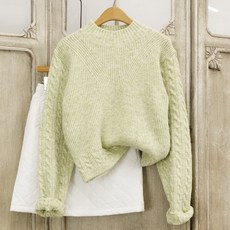 Ehing 冬季秋季半領極地女式高爾夫針織衫