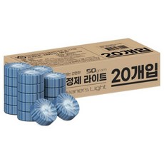 가드데이 고체형 개별포장 자동 욕실 변기 세정제, 50g, 20개
