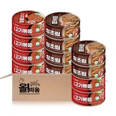 롯데푸드 간편식 통조림 2종기획세트(고추장고기볶음 6+장조림 6), 1개