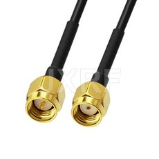 SMA 남성 RP 여성 RG174 동축 구리 피더 4G 안테나 WIFI 케이블 3G 연장 와이어, 15CM, SMA M to RP SMA M