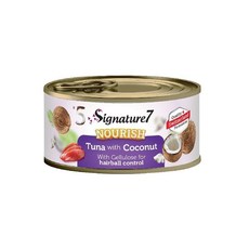 Signature7 心寵 爆漿肉醬貓罐 貓咪水果湯罐, (湯)化毛配方｜鮪魚+椰肉X24罐, 24個, 80g, (湯)化毛配方/鮪魚+椰肉