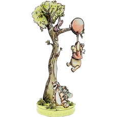 Tenyo立體小熊維尼鐵片模型拼圖 精緻可愛 激發想像力 享受組裝樂趣, 1個, Multicolor