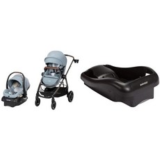 Maxi-Cosi Zelia Luxe 5-in-1 모듈식 여행 시스템 5가지 사용 모드와 Mico 30 독립형 유아용 카시트 베이스 블랙 원 사이즈 중 가능, Maxi-Cosi Zelia Luxe 5-in-1 모듈