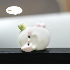 귀여운 플러피 데스크 디스플레이 소품 선물 차량악세사리 자동차 컴퓨터 장식, 1개, 치약