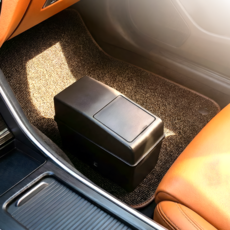 인더비클 자동차 휴지통 차량용 쓰레기통 조수석 뒷좌석, 휴지기통, 1개, 블랙