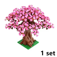 MOC 식물 나무 꽃 피규어 액세서리 도시 벽돌 크리 에이 티브 잎 잔디 버섯 빌딩 블록 6064 2471 Leduo Toy