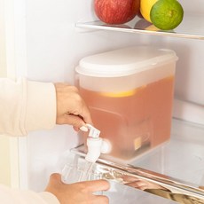 냉장고 수도꼭지 음료통 3L 물 차 밸브 디스펜서, 1개