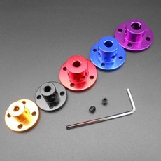 10 개/몫 3MM 알루미늄 합금 리지드 플랜지 커플 링 가이드 샤프트 축 고정 시트 광학 M3 7 색, 01 8MM Purple