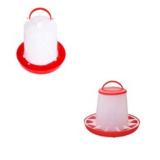 닭물통+모이통 6kg 6L 세트 병아리 모이통 자동급식기, 1세트