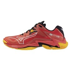 Mizuno Wave Lightning Z8 男 排球鞋 訓練 包覆 止滑 緩震 紅黑黃 [V1GA240002], 1個, 22.5 CM