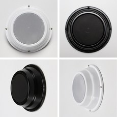 삼미 실내용 천정형 벽부형 6인치 3W 원형 노출 스피커 KC-03C, 화이트