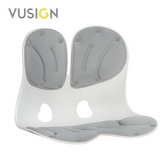 Vusign 커블체어 인체공학 의자 VS1333, 그레이