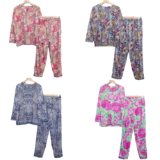 [어르신몰] 할머니잠옷 국산 면상하 플라워 8컬러 엄마실내복 상하세트 70대 80대 90대 요양원준비물