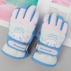 산리오 TWINKLE SHAPE 유아동 방한 겨울 스키 장갑