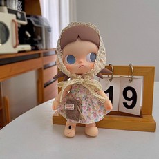 팝마트 몰리 지거 인형옷 인형 의류 피규어 20~22cm크기 BJD 인형 의상, 지거 플로럴 3피스 세트(드레스+숄더백+스카프)-인형불
