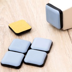 [5개묶음] 슬라이딩 가구 의자다리 패드 부드러운 소음방지패드 가구받침 gr0*89744lJ, 20mm, 5개