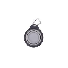 Dexas Pets 접이식 여행용 반려동물 컵 병 홀더 및 카라비너 포함 푸크시아 219957, 연회색, Small/1 Cup, 1, 1