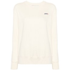 오트리 로고 패치 코튼 스웨트셔츠