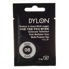 DYLON 다이론 멀티염료 옷염색, 8 - Ebony Black