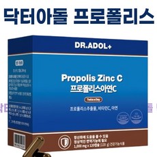 닥터아돌 프로폴리스 아연C 아연 함유 건조I효모 아연 함유 I 호주산 프로I폴리스와 인도산 인디안구스베리 비타민C, 120정, 1박스