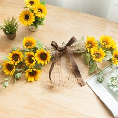 프렌치해바라기갈란드A 70cm 조화 인테리어, 1p