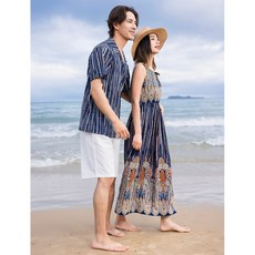 [44~77] 신혼여행 커플룩 바캉스 원피스 휴양지 커플룩 허니문 커플룩 하와이안 원피스 커플 바캉스룩 동남아 커플룩 여름 휴양지 원피스 허니문 원피스 바캉스 커플룩 비치