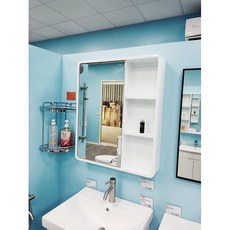 cerax洗樂適 PVC發泡板單門鏡櫃65CM 緩衝門板無噪音 現貨, 市區