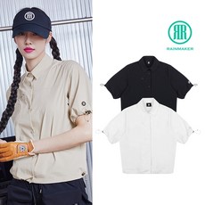 레인메이커 여성 크롭 반팔 셔츠 자켓 R31WCT10