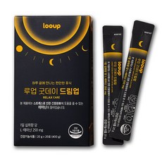 루업 굿데이 드림업 액상 테아닌 스트레스 긴장완화 (부원료 흑하랑상추 피스타치오추출분말 타트체리 감태 가바 아연 마그네슘) 3box(60포), 60개, 20g