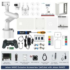Yahboom JetCobot 7 DOF 로봇 팔 ROS AI 시각 스캔 서포트 Jetson NANO/ORIN NANO SUPER/ORIN NX SUPER, Jetson NANO 4GB