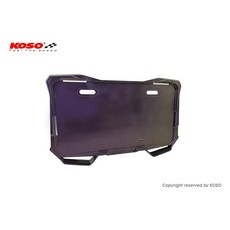 KOSO X1 導風牌照框 通用型 小七碼 新式七碼車牌, 變色粉, 1個