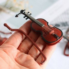 테라리움 다육이 화분픽 화단 가드닝 바이올린 장식인형 8cm