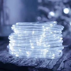 태양 LED 로프 조명 데크 야외 완벽방수 정원 문자열 라이트 벨트 안뜰 크리스마스 분위기 장식 ﻿, 04 WHITE, 04 7M-50LED, 1개