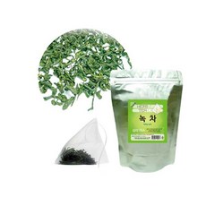 좋은한방 지리산 하동 녹차 삼각티백 (안심 생분해 PLA 망), 104개, 26개입, 1.1g