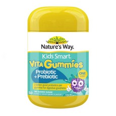 네이쳐스 웨이 Nature's Way Kids Smart Vita 프로 프리 바이오틱스 유산균 젤리 50정 호주 내수용, 1개